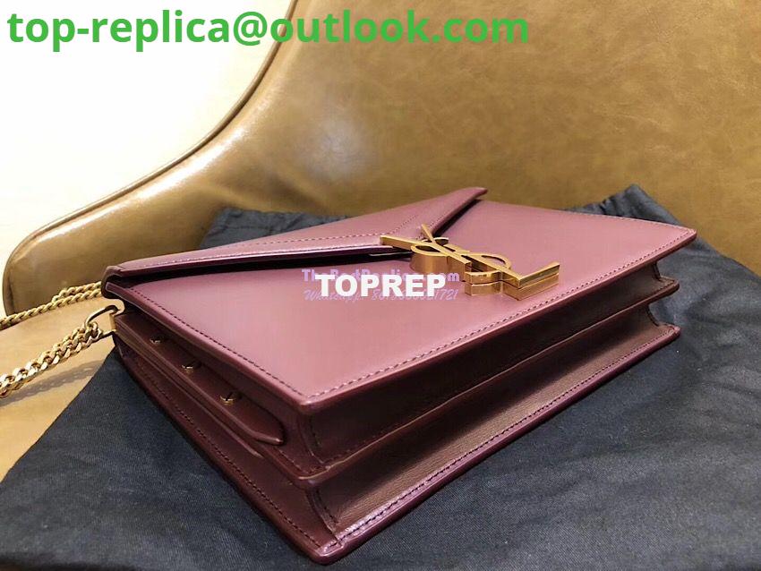 Replica YSL Saint Laurent Cassandra Monogram Clasp Bag In Smooth Leather Dark Red 4 Replica YSL Saint Laurent Cassandra Monogram Clasp Bag In Smooth Leather Dark Red 4