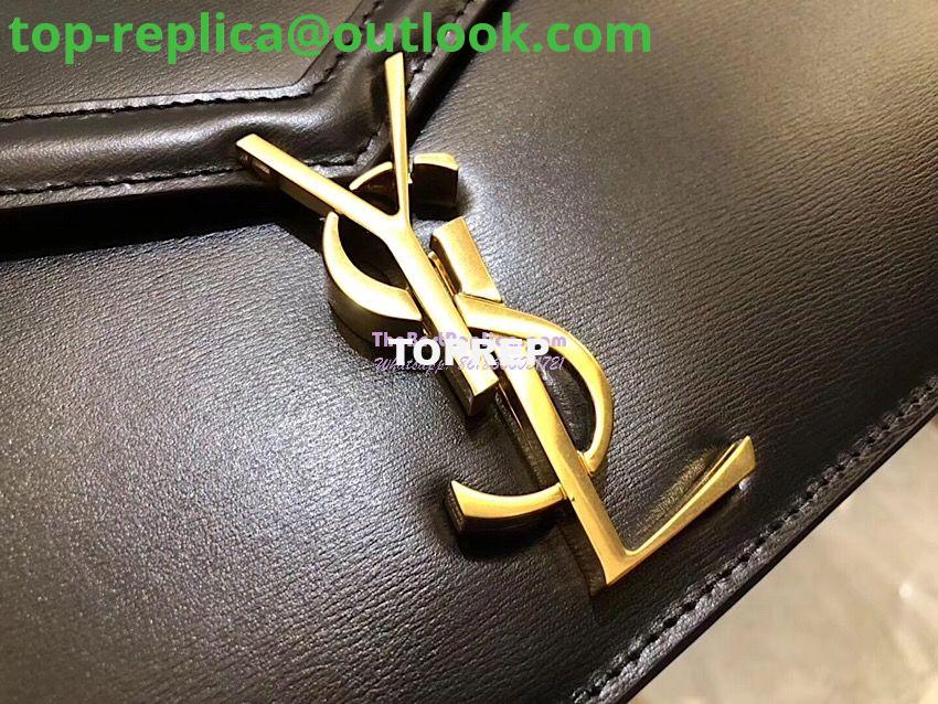 Replica YSL Saint Laurent Cassandra Monogram Clasp Bag In Smooth Leather Black 4 Replica YSL Saint Laurent Cassandra Monogram Clasp Bag In Smooth Leather Black 4