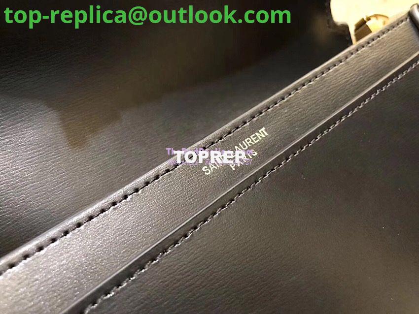 Replica YSL Saint Laurent Cassandra Monogram Clasp Bag In Smooth Leather Black 5 Replica YSL Saint Laurent Cassandra Monogram Clasp Bag In Smooth Leather Black 5