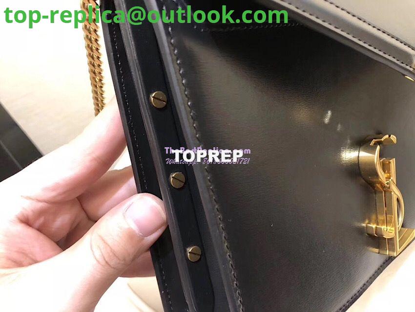 Replica YSL Saint Laurent Cassandra Monogram Clasp Bag In Smooth Leather Black 6 Replica YSL Saint Laurent Cassandra Monogram Clasp Bag In Smooth Leather Black 6
