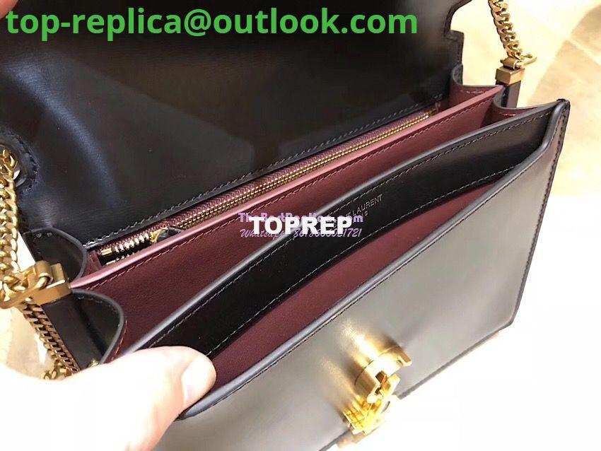 Replica YSL Saint Laurent Cassandra Monogram Clasp Bag In Smooth Leather Black 9 Replica YSL Saint Laurent Cassandra Monogram Clasp Bag In Smooth Leather Black 9
