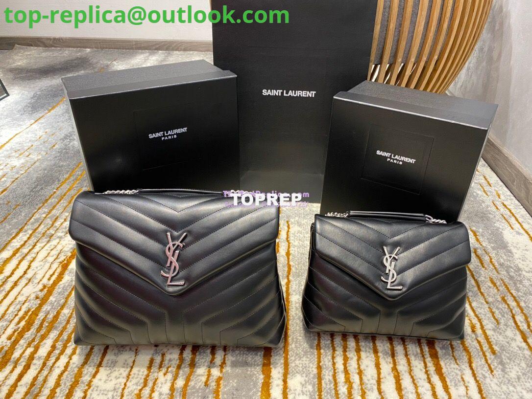Replica YSL Saint Laurent Medium Loulou Bag In Black "Y" Matelassé Leather 459749 Silver Hardware Replica YSL Saint Laurent Medium Loulou Bag In Black "Y" Matelassé Leather 459749 Silver Hardware