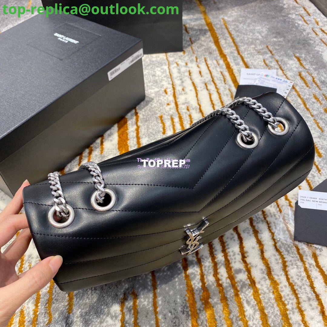 Replica YSL Saint Laurent Medium Loulou Bag In Black "Y" Matelassé Leather 459749 Silver Hardware 6 Replica YSL Saint Laurent Medium Loulou Bag In Black "Y" Matelassé Leather 459749 Silver Hardware 6