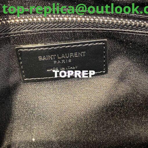 Replica YSL Saint Laurent Medium Loulou Bag In Black "Y" Matelassé Leather 459749 Silver Hardware 10