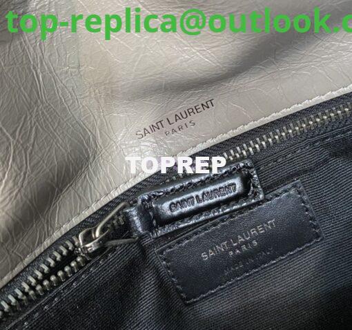 Replica YSL Saint Laurent Niki Chain Bag In Vintage Crinkled And Quilted Fog Leather 498894 7