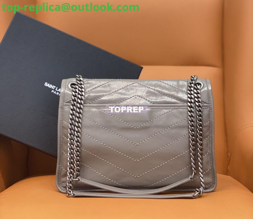 Replica YSL Saint Laurent Niki Chain Bag In Vintage Crinkled And Quilted Fog Leather 498894 9 Replica YSL Saint Laurent Niki Chain Bag In Vintage Crinkled And Quilted Fog Leather 498894 9