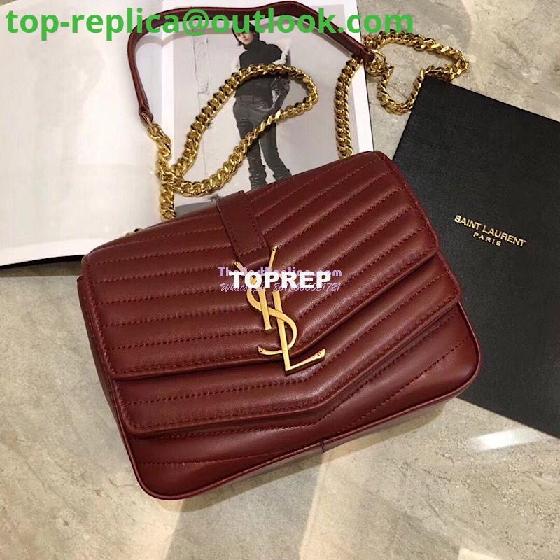 Replica YSL Saint Laurent Sulpice Small In Matelassé Leather Dark Red 2 Replica YSL Saint Laurent Sulpice Small In Matelassé Leather Dark Red 2