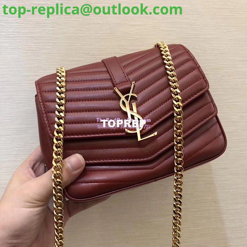 Replica YSL Saint Laurent Sulpice Small In Matelassé Leather Dark Red 3 Replica YSL Saint Laurent Sulpice Small In Matelassé Leather Dark Red 3