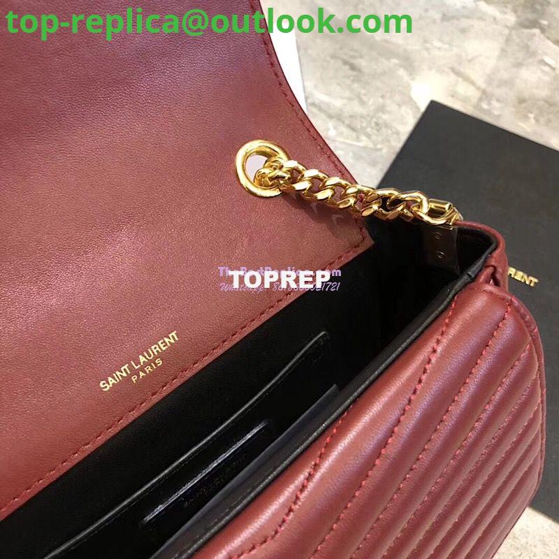 Replica YSL Saint Laurent Sulpice Small In Matelassé Leather Dark Red 10 Replica YSL Saint Laurent Sulpice Small In Matelassé Leather Dark Red 10