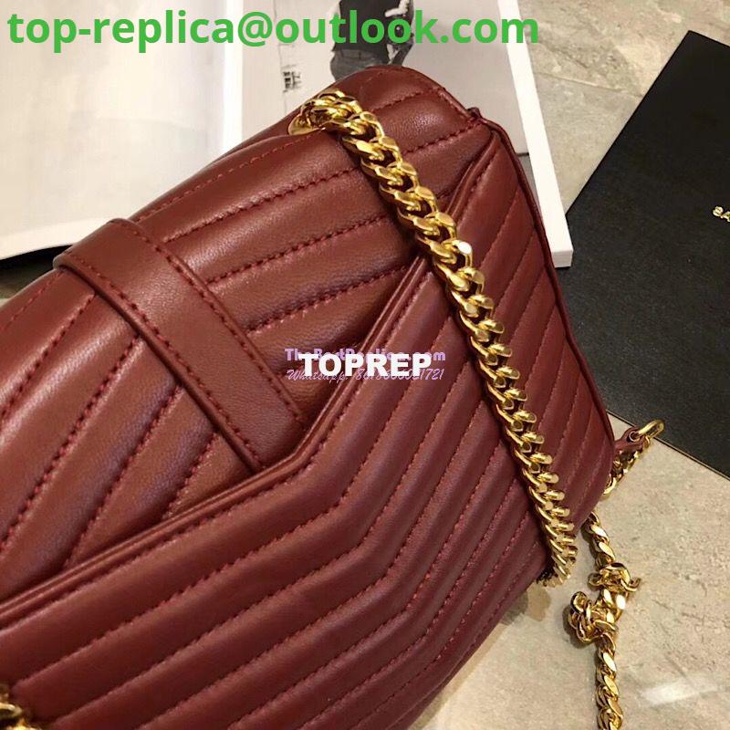Replica YSL Saint Laurent Sulpice Small In Matelassé Leather Dark Red 11 Replica YSL Saint Laurent Sulpice Small In Matelassé Leather Dark Red 11