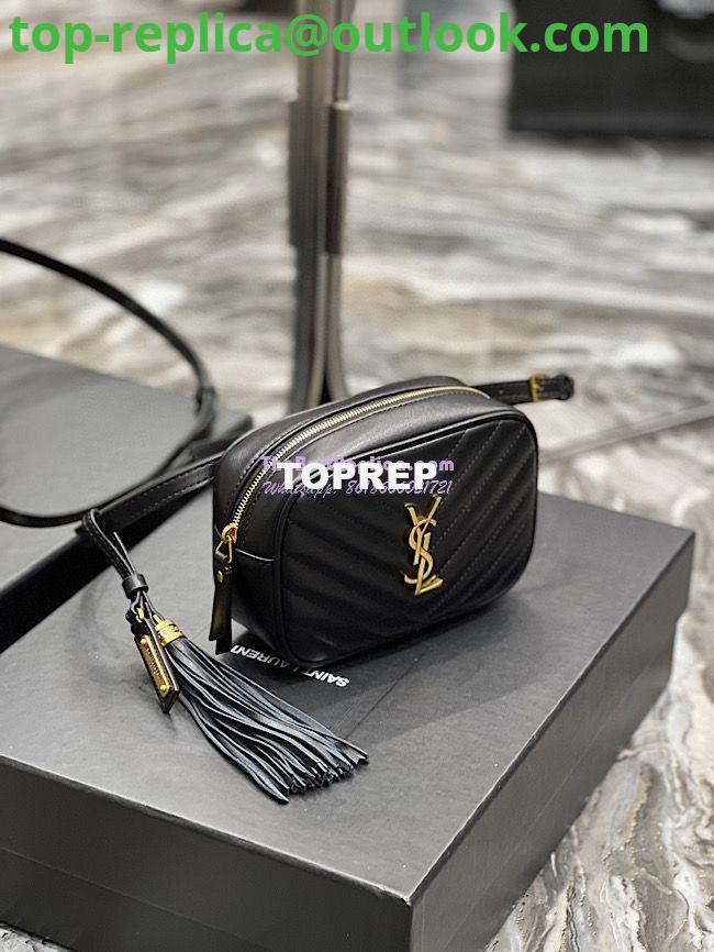 Replica YSL Saint Laurent Lou Belt Bag In Quilted Leather Black 3 Replica YSL Saint Laurent Lou Belt Bag In Quilted Leather Black 3