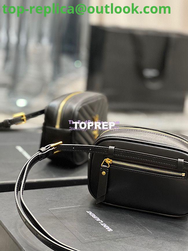 Replica YSL Saint Laurent Lou Belt Bag In Quilted Leather Black 7 Replica YSL Saint Laurent Lou Belt Bag In Quilted Leather Black 7