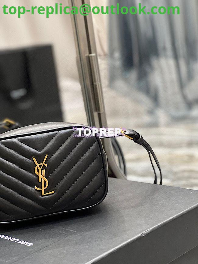 Replica YSL Saint Laurent Lou Belt Bag In Quilted Leather Black 8 Replica YSL Saint Laurent Lou Belt Bag In Quilted Leather Black 8