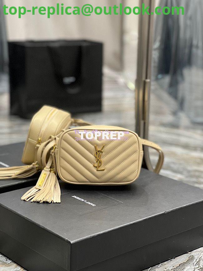 Replica YSL Saint Laurent Lou Belt Bag In Quilted Leather Nude 2 Replica YSL Saint Laurent Lou Belt Bag In Quilted Leather Nude 2