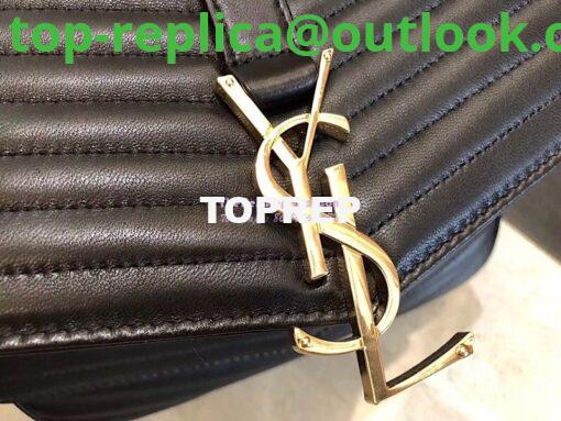 Replica YSL Saint Laurent Sulpice Medium In Matelassé Leather Black 4