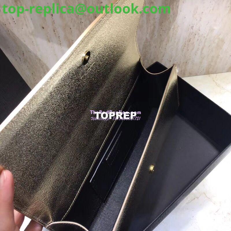 Replica YSL Saint Laurent Classic Monogram Clutch In Grain Metallic Leather Pale Gold 5 Replica YSL Saint Laurent Classic Monogram Clutch In Grain Metallic Leather Pale Gold 5