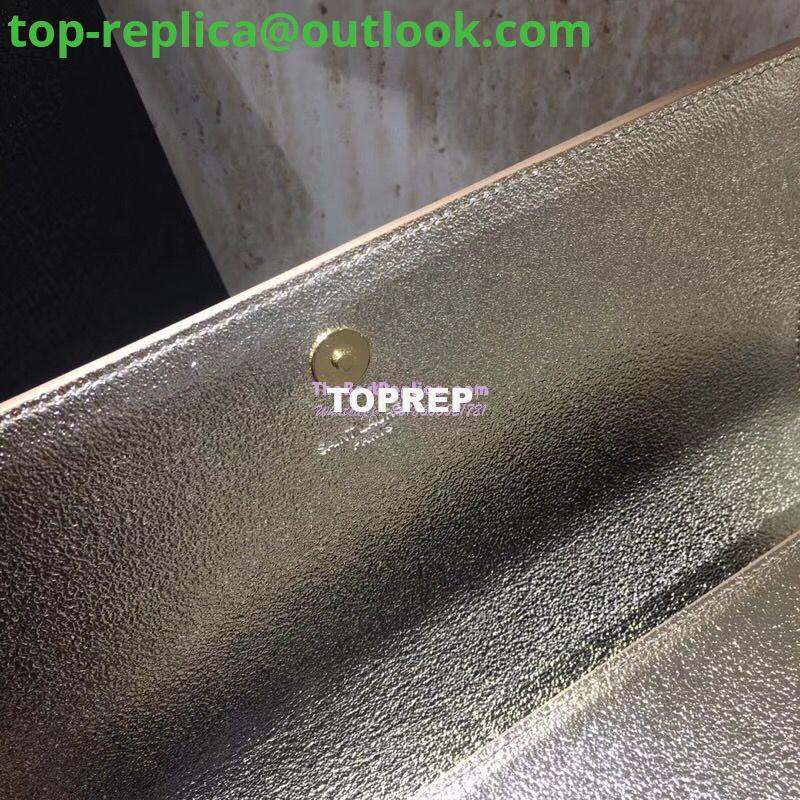 Replica YSL Saint Laurent Classic Monogram Clutch In Grain Metallic Leather Pale Gold 6 Replica YSL Saint Laurent Classic Monogram Clutch In Grain Metallic Leather Pale Gold 6