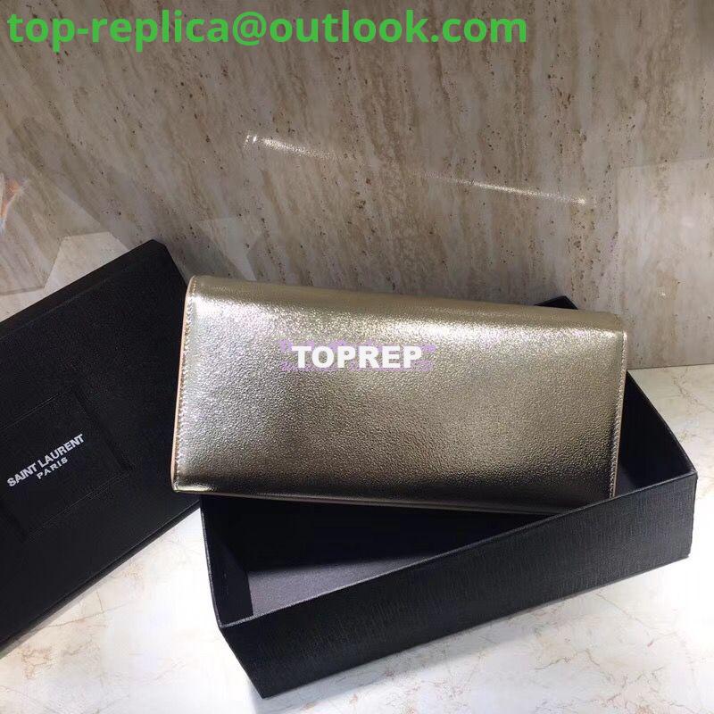 Replica YSL Saint Laurent Classic Monogram Clutch In Grain Metallic Leather Pale Gold 9 Replica YSL Saint Laurent Classic Monogram Clutch In Grain Metallic Leather Pale Gold 9
