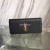 Replica YSL Saint Laurent Classic Monogram Clutch In Grain Metallic Leather Silver 10