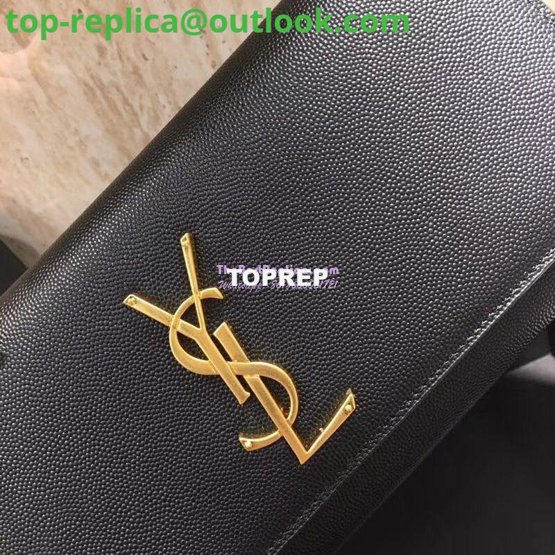Replica YSL Saint Laurent Classic Monogram Saint Laurent Clutch In Black Grain De Poudre Textured Leather 3 Replica YSL Saint Laurent Classic Monogram Saint Laurent Clutch In Black Grain De Poudre Textured Leather 3