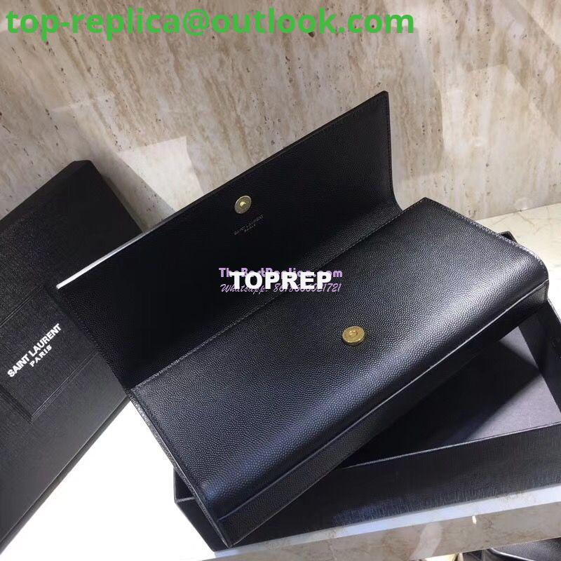 Replica YSL Saint Laurent Classic Monogram Saint Laurent Clutch In Black Grain De Poudre Textured Leather 5 Replica YSL Saint Laurent Classic Monogram Saint Laurent Clutch In Black Grain De Poudre Textured Leather 5
