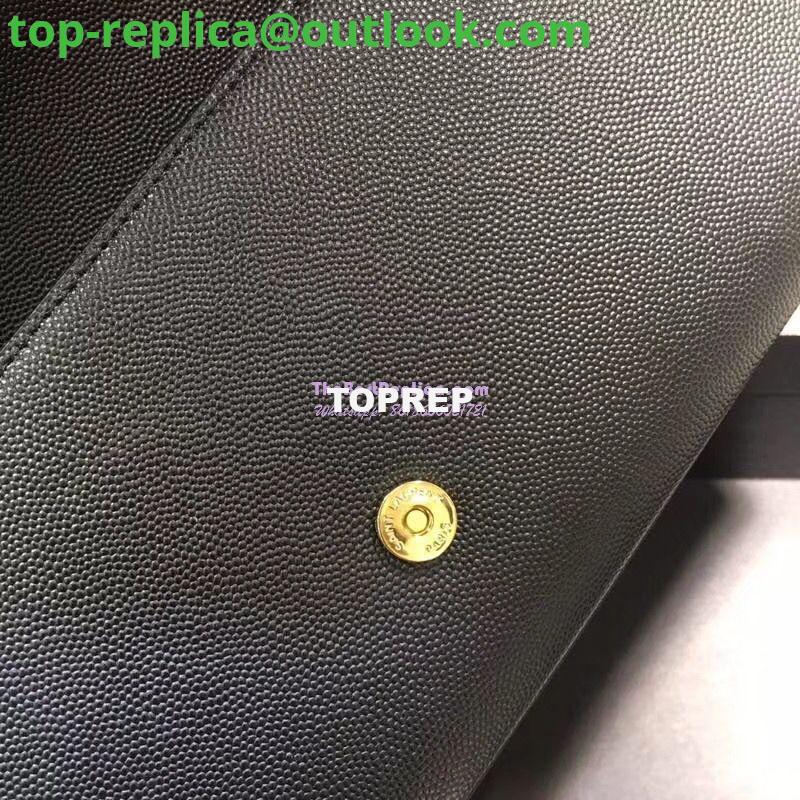 Replica YSL Saint Laurent Classic Monogram Saint Laurent Clutch In Black Grain De Poudre Textured Leather 6 Replica YSL Saint Laurent Classic Monogram Saint Laurent Clutch In Black Grain De Poudre Textured Leather 6