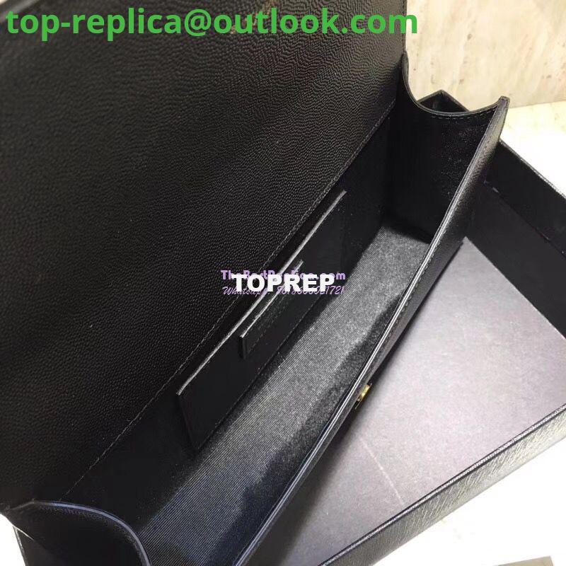 Replica YSL Saint Laurent Classic Monogram Saint Laurent Clutch In Black Grain De Poudre Textured Leather 7 Replica YSL Saint Laurent Classic Monogram Saint Laurent Clutch In Black Grain De Poudre Textured Leather 7