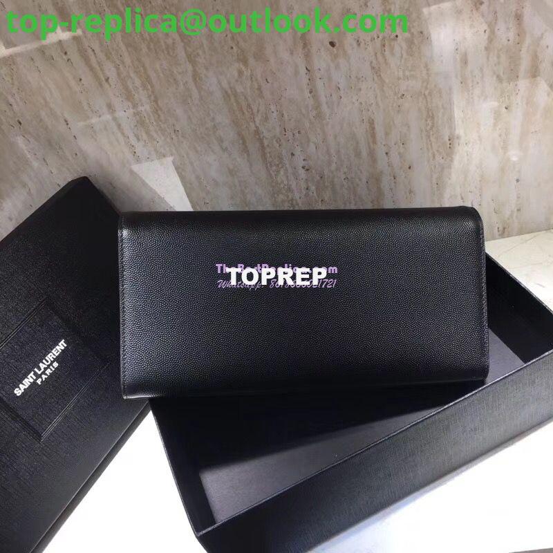 Replica YSL Saint Laurent Classic Monogram Saint Laurent Clutch In Black Grain De Poudre Textured Leather 9 Replica YSL Saint Laurent Classic Monogram Saint Laurent Clutch In Black Grain De Poudre Textured Leather 9