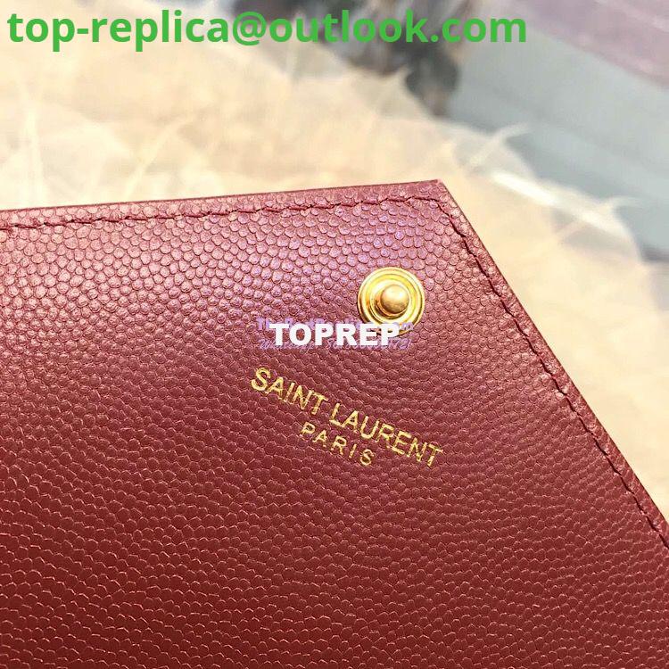 Replica YSL Saint Laurent Flap Wallet Textured Matelassé Leather 372264 Dark Red 5 Replica YSL Saint Laurent Flap Wallet Textured Matelassé Leather 372264 Dark Red 5