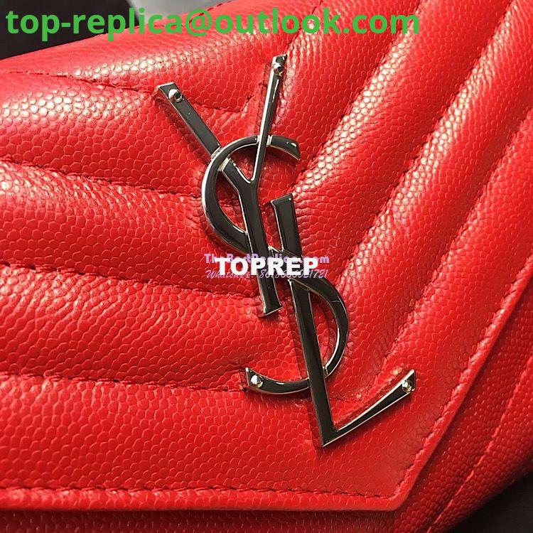 Replica YSL Saint Laurent Flap Wallet Textured Matelassé Leather 372264 Red 3 Replica YSL Saint Laurent Flap Wallet Textured Matelassé Leather 372264 Red 3