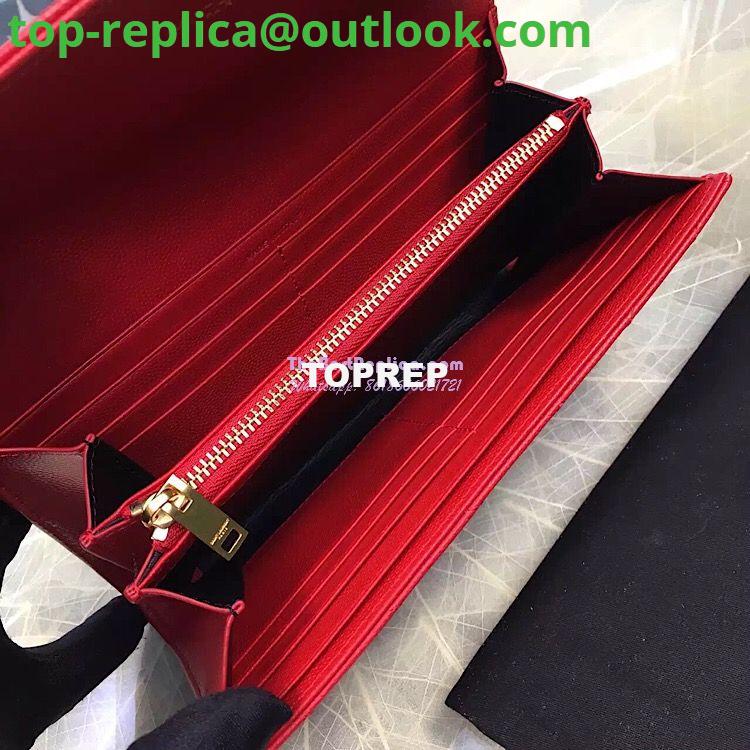 Replica YSL Saint Laurent Flap Wallet Textured Matelassé Leather 372264 Red 8 Replica YSL Saint Laurent Flap Wallet Textured Matelassé Leather 372264 Red 8