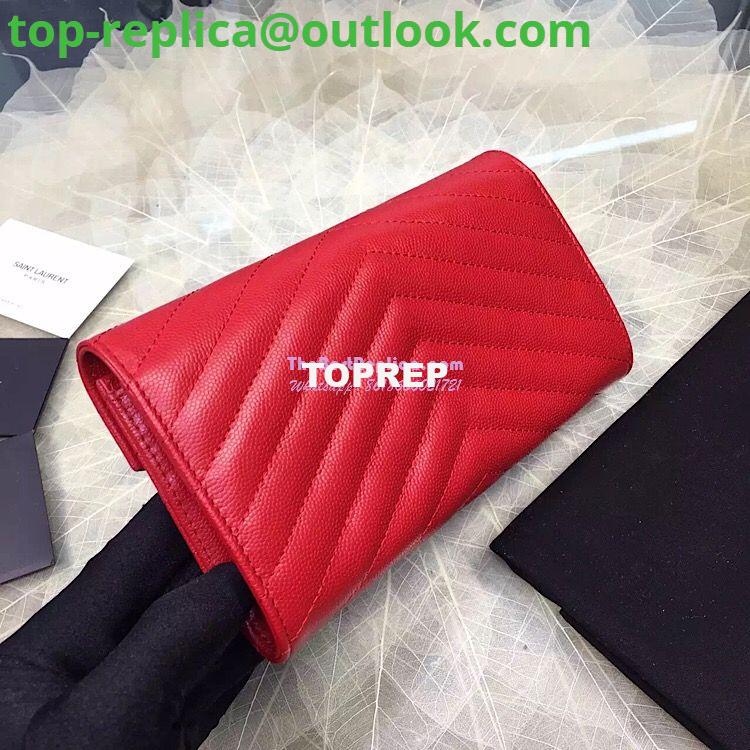 Replica YSL Saint Laurent Flap Wallet Textured Matelassé Leather 372264 Red 9 Replica YSL Saint Laurent Flap Wallet Textured Matelassé Leather 372264 Red 9