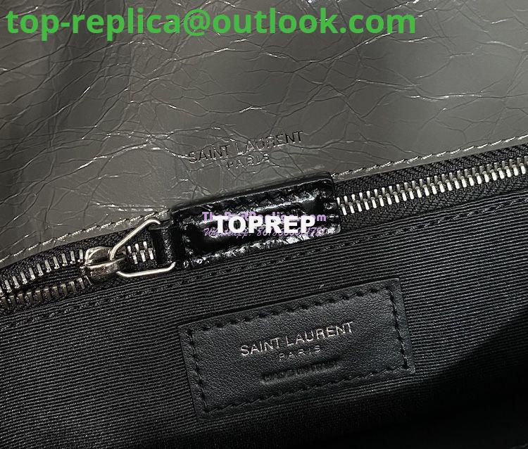 Replica YSL Saint Laurent Niki Chain Bag In Vintage Crinkled And Storm Grey Quilted Leather 498894 5 Replica YSL Saint Laurent Niki Chain Bag In Vintage Crinkled And Storm Grey Quilted Leather 498894 5