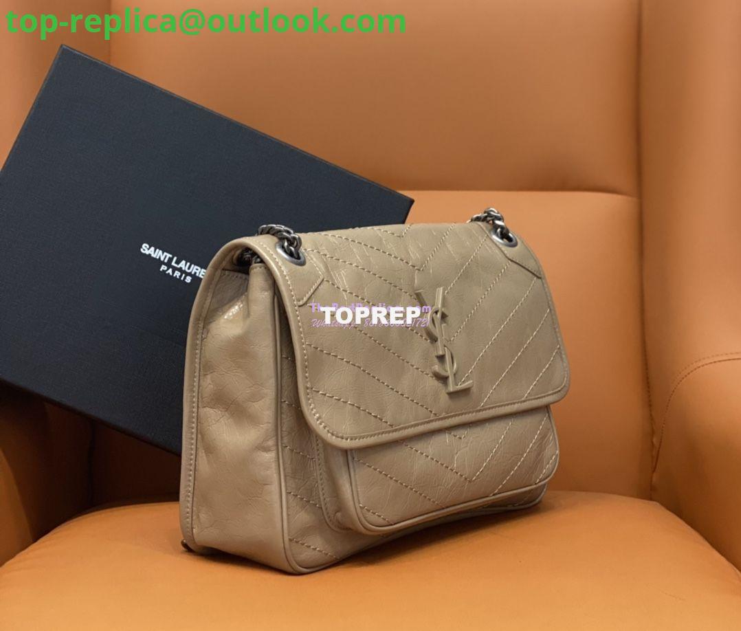 Replica YSL Saint Laurent Niki Chain Bag In Vintage Crinkled And Taupe Quilted Leather 498894 2 Replica YSL Saint Laurent Niki Chain Bag In Vintage Crinkled And Taupe Quilted Leather 498894 2