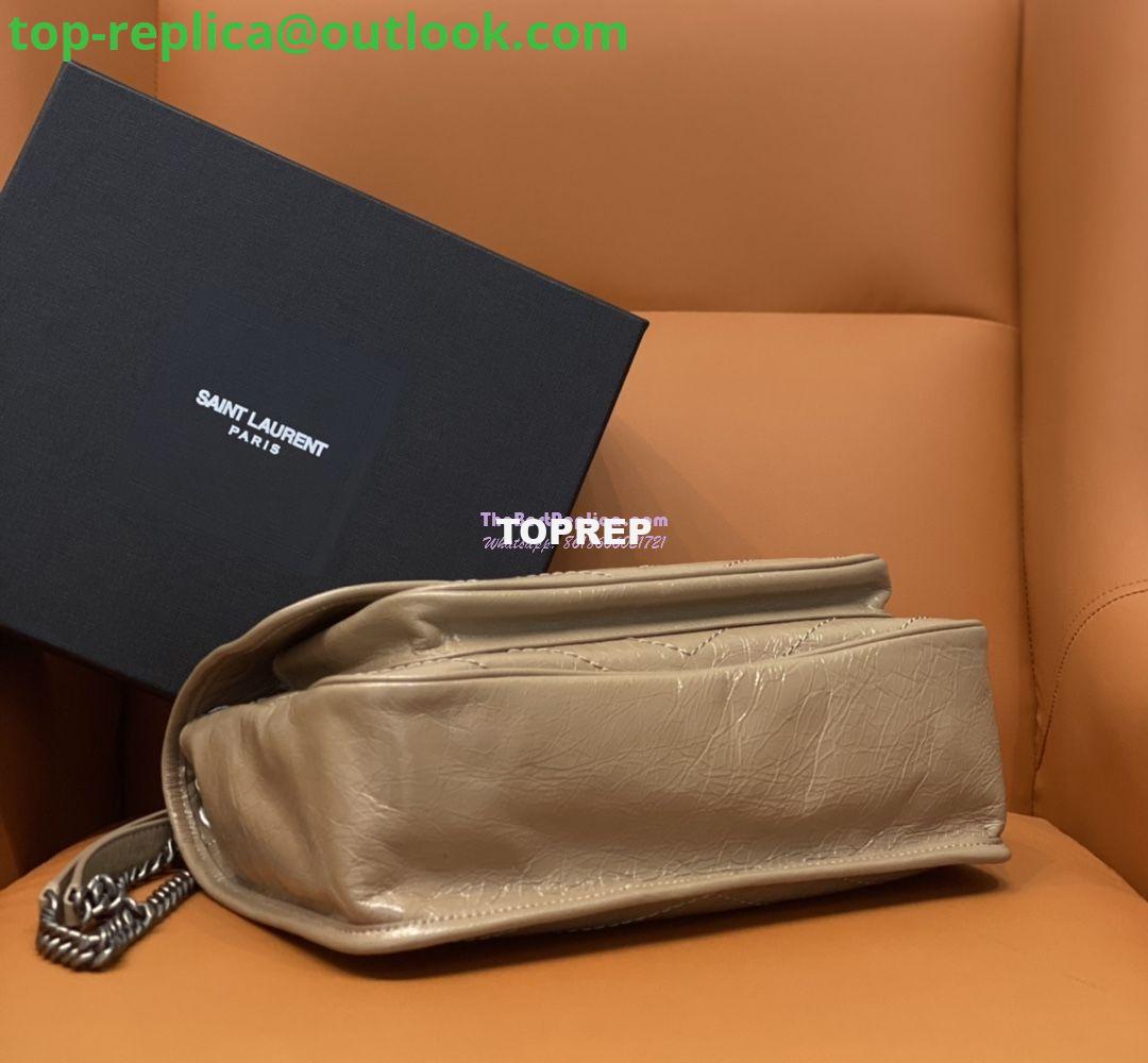 Replica YSL Saint Laurent Niki Chain Bag In Vintage Crinkled And Taupe Quilted Leather 498894 9 Replica YSL Saint Laurent Niki Chain Bag In Vintage Crinkled And Taupe Quilted Leather 498894 9