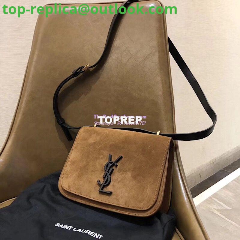 Replica YSL Saint Laurent Small Spontini Satchel in Suede leather 512853 Replica YSL Saint Laurent Small Spontini Satchel in Suede leather 512853