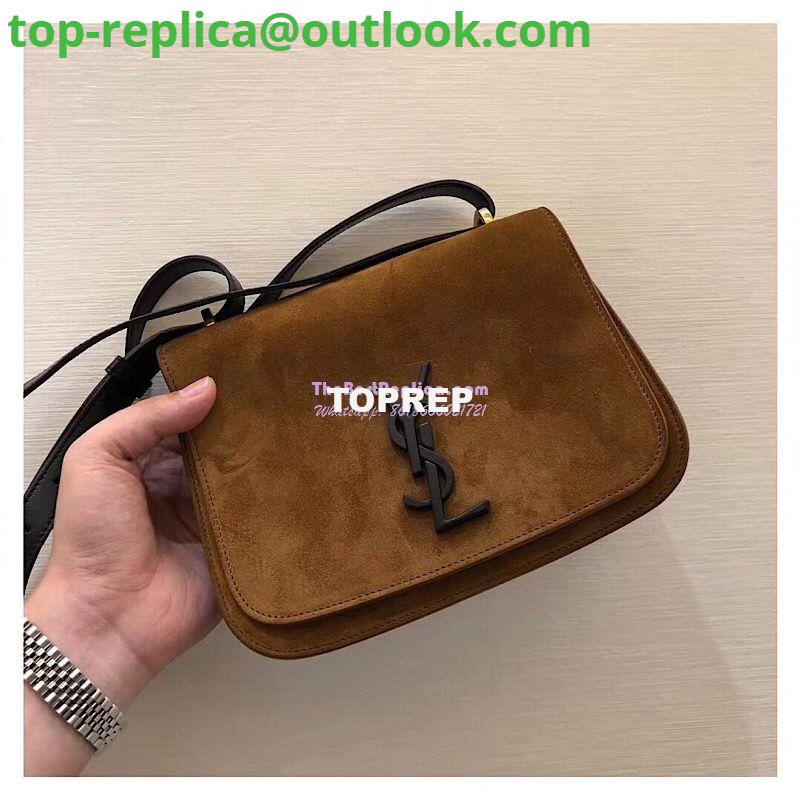 Replica YSL Saint Laurent Small Spontini Satchel in Suede leather 512853 2 Replica YSL Saint Laurent Small Spontini Satchel in Suede leather 512853 2