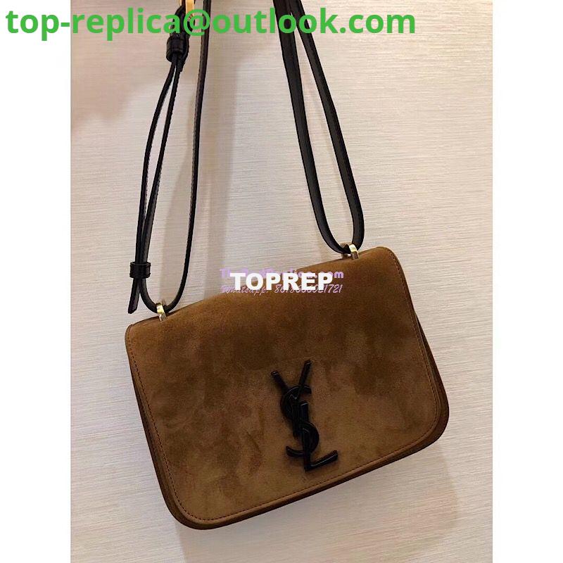 Replica YSL Saint Laurent Small Spontini Satchel in Suede leather 512853 3 Replica YSL Saint Laurent Small Spontini Satchel in Suede leather 512853 3