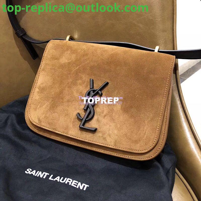 Replica YSL Saint Laurent Small Spontini Satchel in Suede leather 512853 4 Replica YSL Saint Laurent Small Spontini Satchel in Suede leather 512853 4