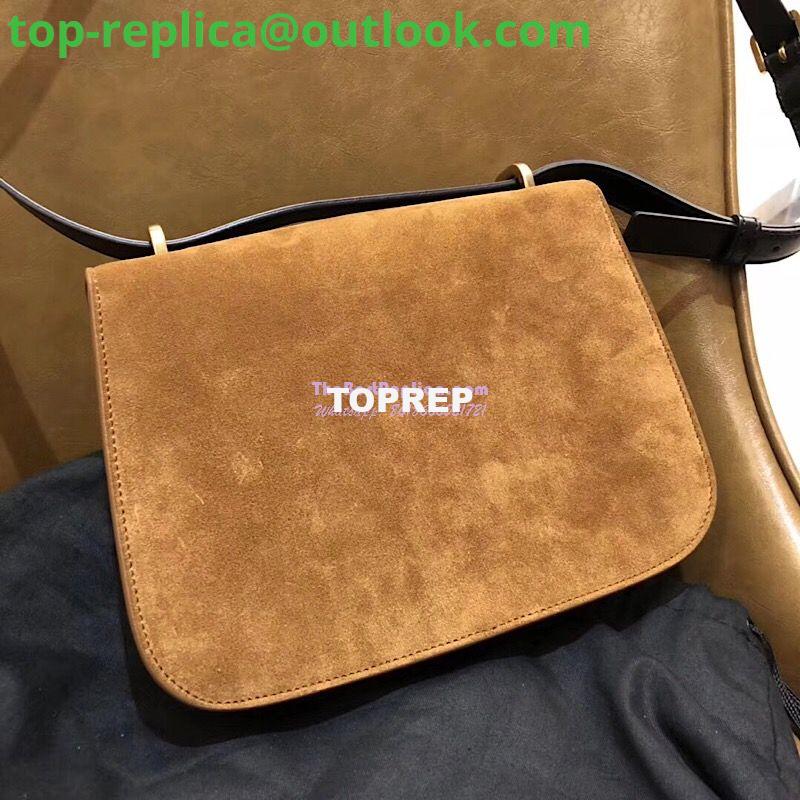 Replica YSL Saint Laurent Small Spontini Satchel in Suede leather 512853 11 Replica YSL Saint Laurent Small Spontini Satchel in Suede leather 512853 11