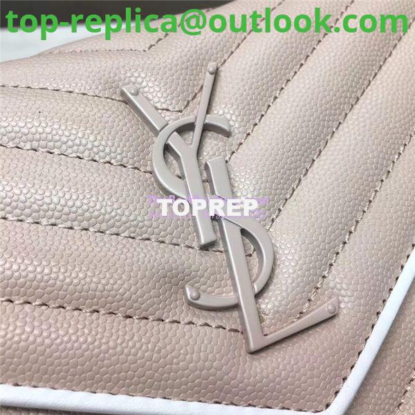 Replica YSL Saint Laurent Monogram Chain Wallet Grain De Poudre Rose in Rose Hardware 3 Replica YSL Saint Laurent Monogram Chain Wallet Grain De Poudre Rose in Rose Hardware 3