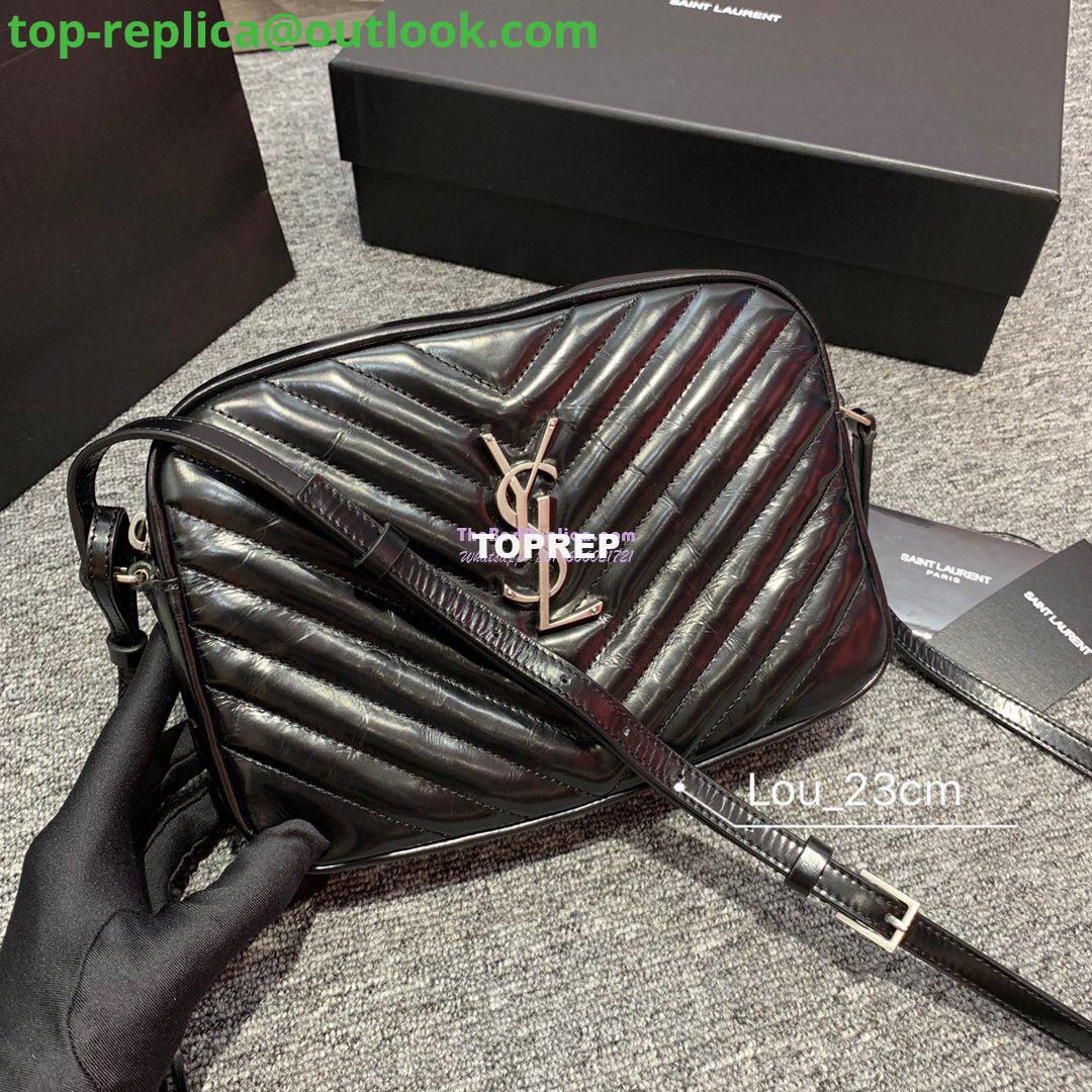 Replica YSL Saint Laurent Lou Camera Bag in quilted Black moroder Leather 468537 Replica YSL Saint Laurent Lou Camera Bag in quilted Black moroder Leather 468537