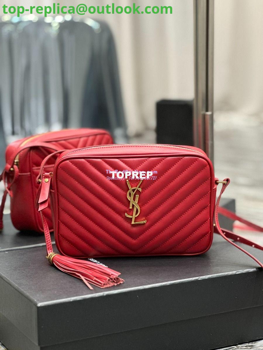 Replica YSL Saint Laurent LouLou Camera Bag in quilted red leather 520534 Replica YSL Saint Laurent LouLou Camera Bag in quilted red leather 520534