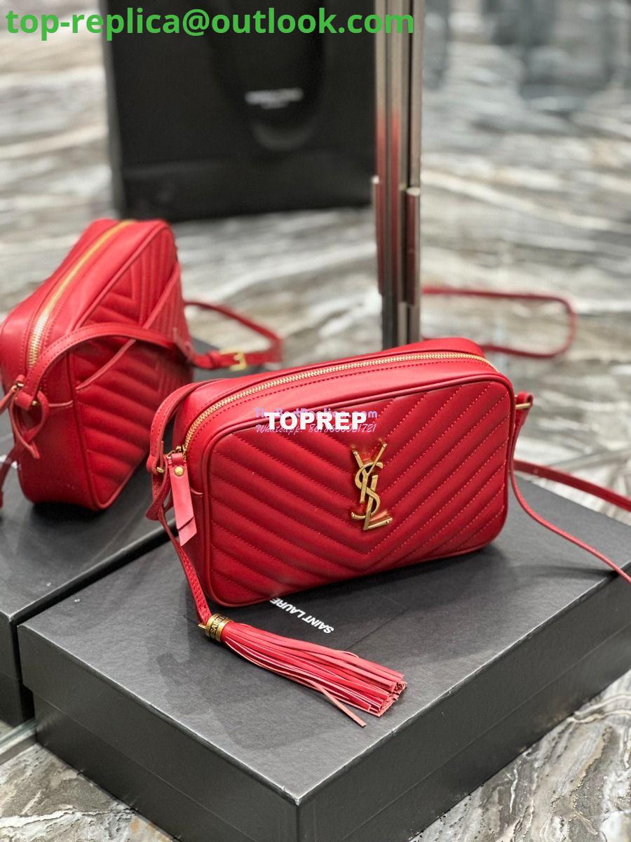 Replica YSL Saint Laurent LouLou Camera Bag in quilted red leather 520534 3 Replica YSL Saint Laurent LouLou Camera Bag in quilted red leather 520534 3
