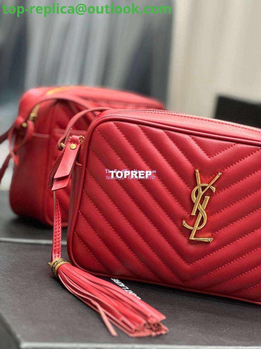 Replica YSL Saint Laurent LouLou Camera Bag in quilted red leather 520534 5 Replica YSL Saint Laurent LouLou Camera Bag in quilted red leather 520534 5
