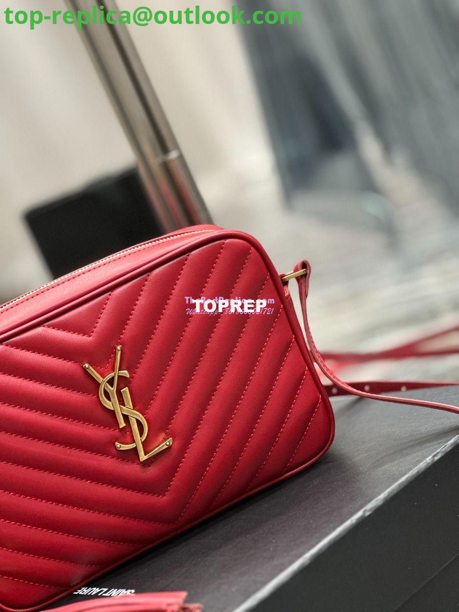 Replica YSL Saint Laurent LouLou Camera Bag in quilted red leather 520534 7 Replica YSL Saint Laurent LouLou Camera Bag in quilted red leather 520534 7