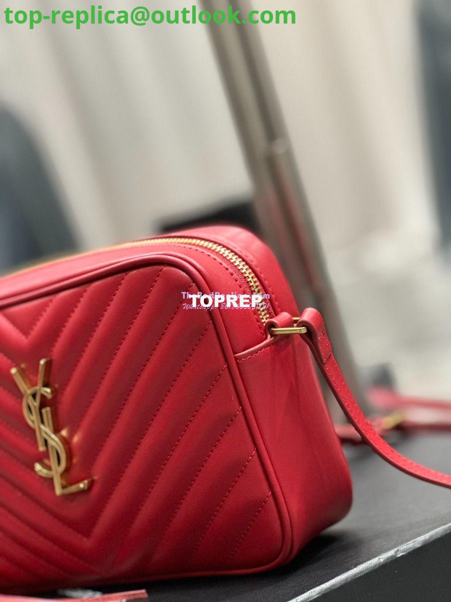 Replica YSL Saint Laurent LouLou Camera Bag in quilted red leather 520534 9 Replica YSL Saint Laurent LouLou Camera Bag in quilted red leather 520534 9