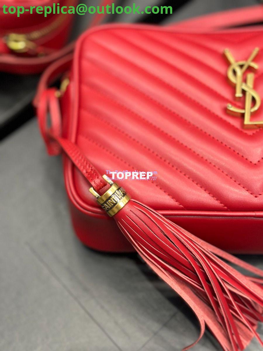 Replica YSL Saint Laurent LouLou Camera Bag in quilted red leather 520534 10 Replica YSL Saint Laurent LouLou Camera Bag in quilted red leather 520534 10