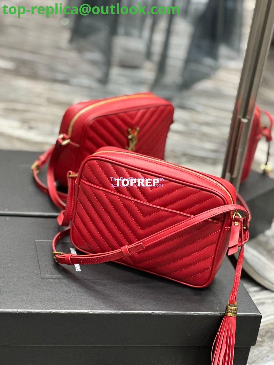 Replica YSL Saint Laurent LouLou Camera Bag in quilted red leather 520534 11 Replica YSL Saint Laurent LouLou Camera Bag in quilted red leather 520534 11