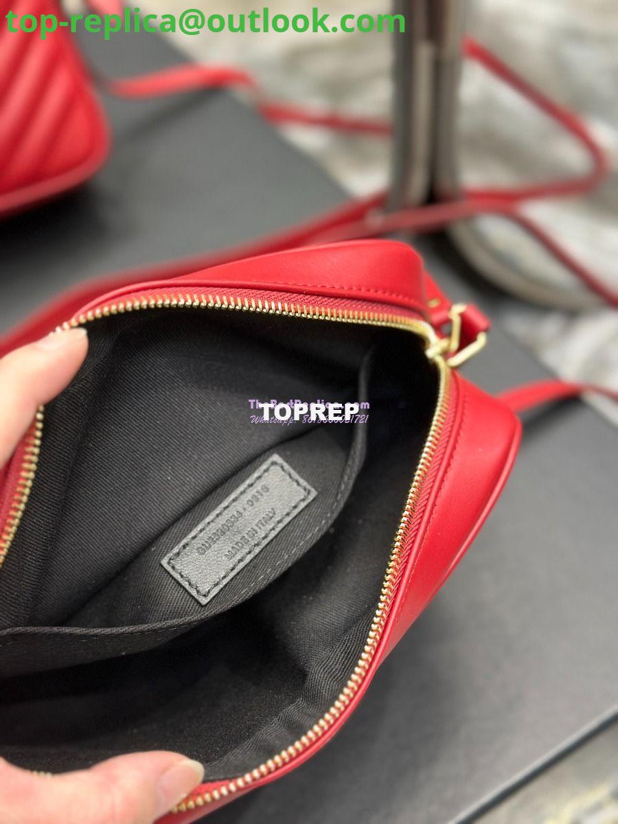 Replica YSL Saint Laurent LouLou Camera Bag in quilted red leather 520534 13 Replica YSL Saint Laurent LouLou Camera Bag in quilted red leather 520534 13